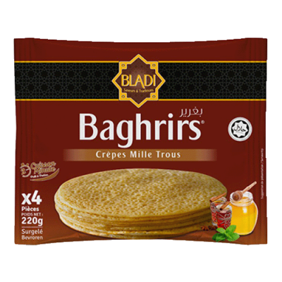 BAGHRIRS CREPES MILLE TROUS 4PCS