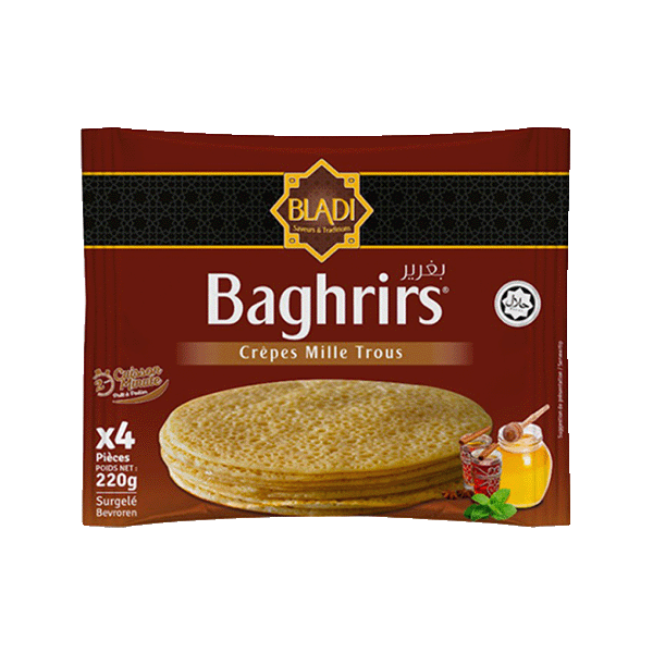 BAGHRIRS CREPES MILLE TROUS 4PCS