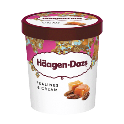 CRÈME GLACÉE VANILLE PRALINES & CREAM - HÄAGEN-DAZS